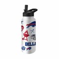 Logo Brands Buffalo Bills 34oz Native Quencher Bottle 604-S34QB-63